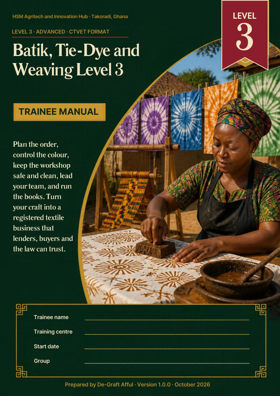 Cover of Batik, Tie-Dye and Weaving Level 3