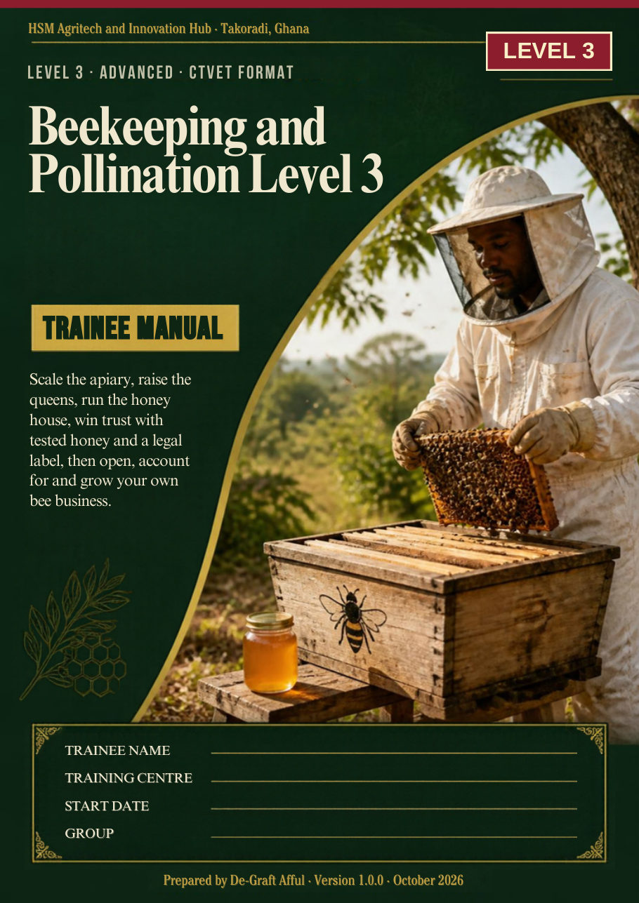Cover of Beekeeping and Pollination Level 3