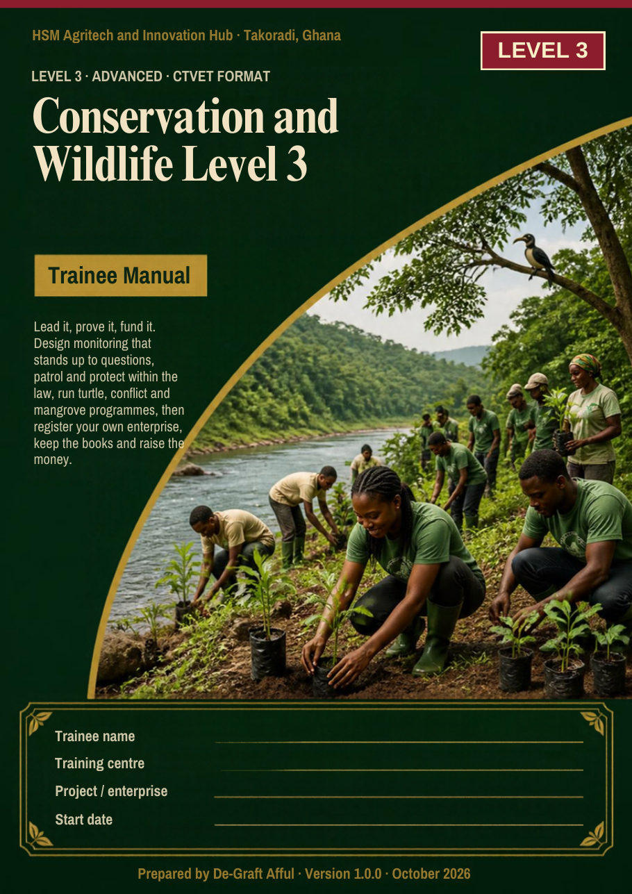 Cover of Conservation and Wildlife Level 3