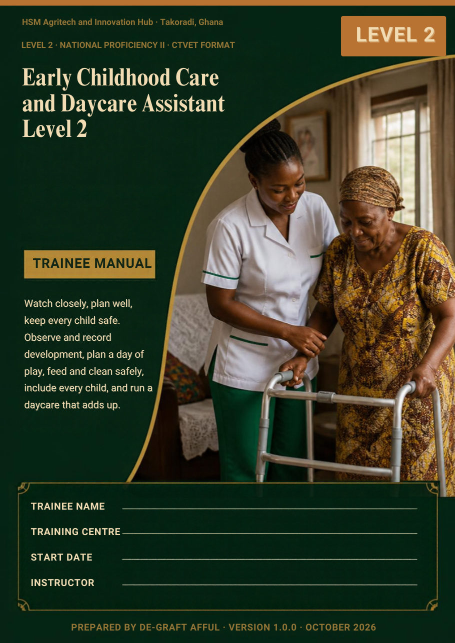 Cover of Early Childhood Care and Daycare Assistant Level 2