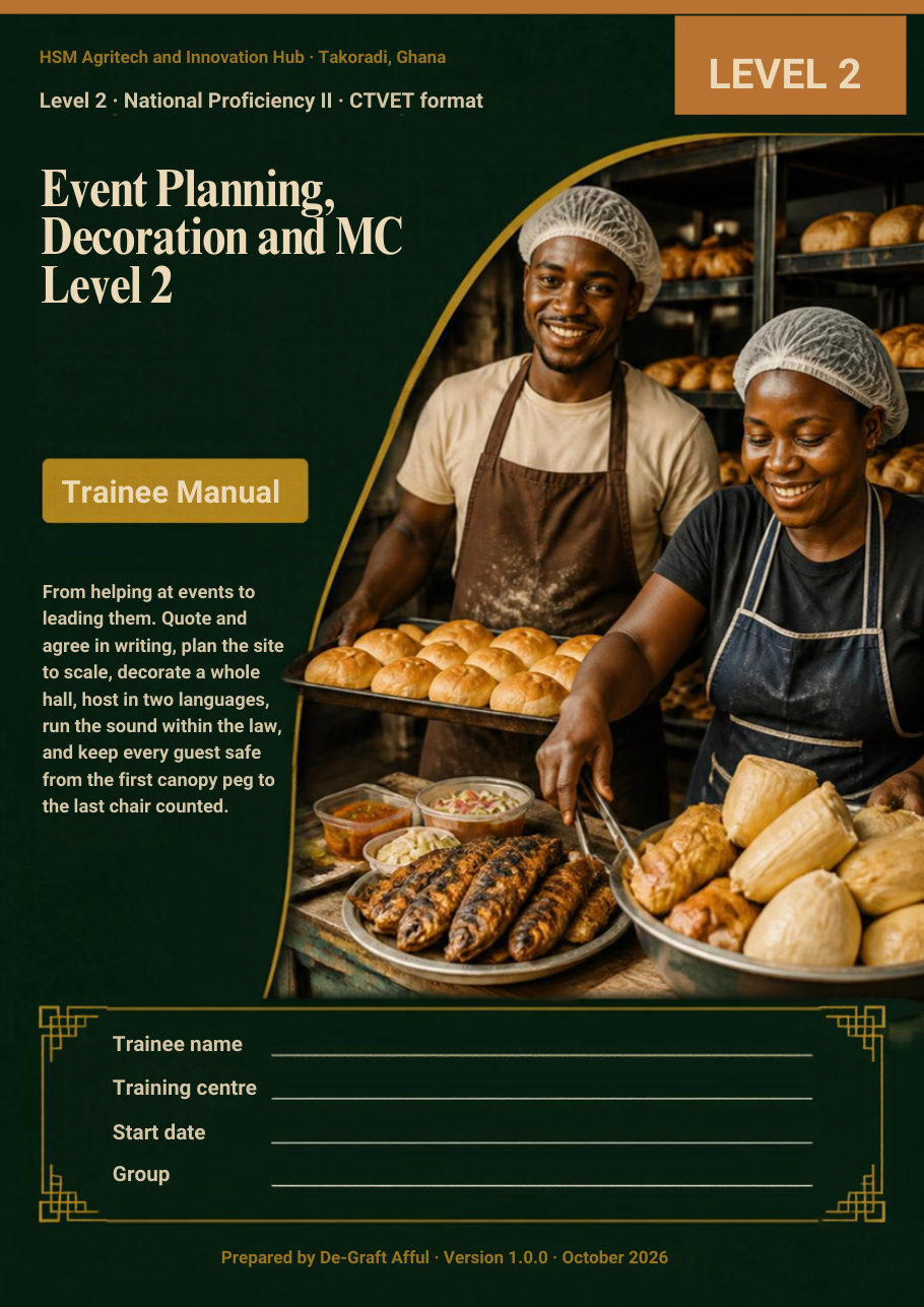 Cover of Event Planning, Decoration and MC Level 2