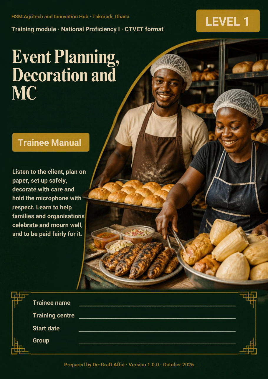 Cover of Event Planning, Decoration and MC