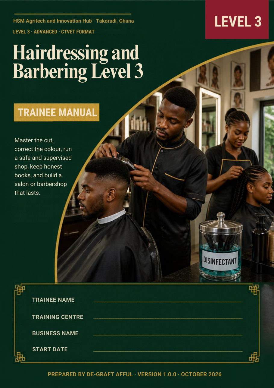 Cover of Hairdressing and Barbering Level 3