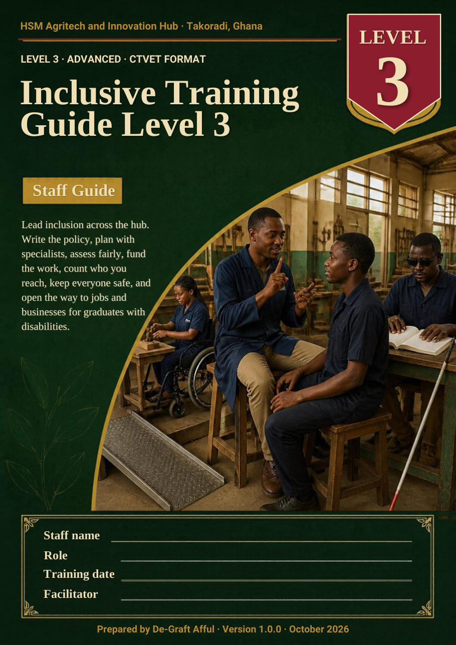 Cover of Inclusive Training Guide Level 3