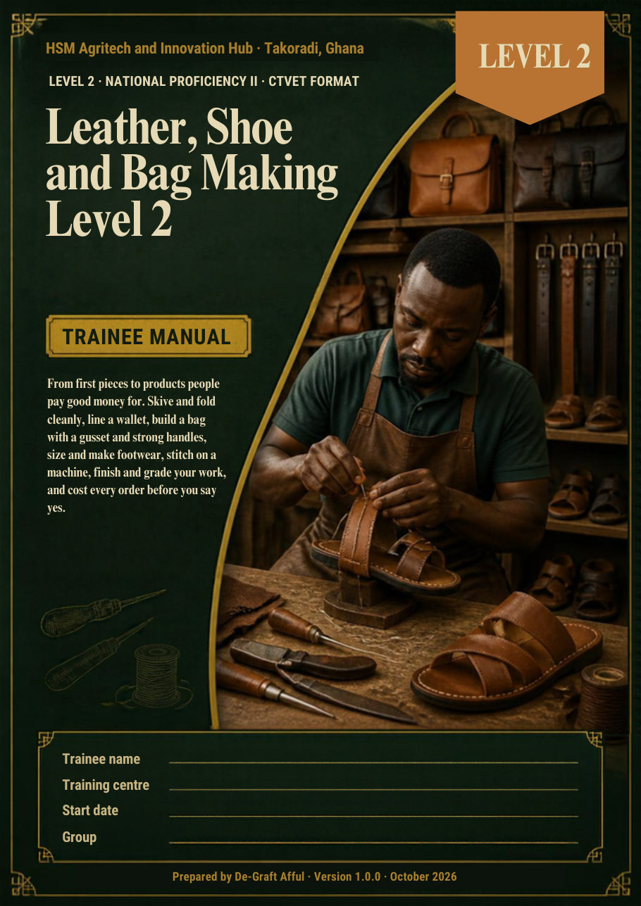 Cover of Leather, Shoe and Bag Making Level 2
