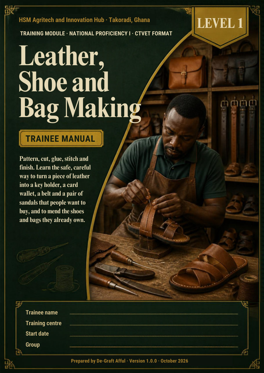 Cover of Leather, Shoe and Bag Making
