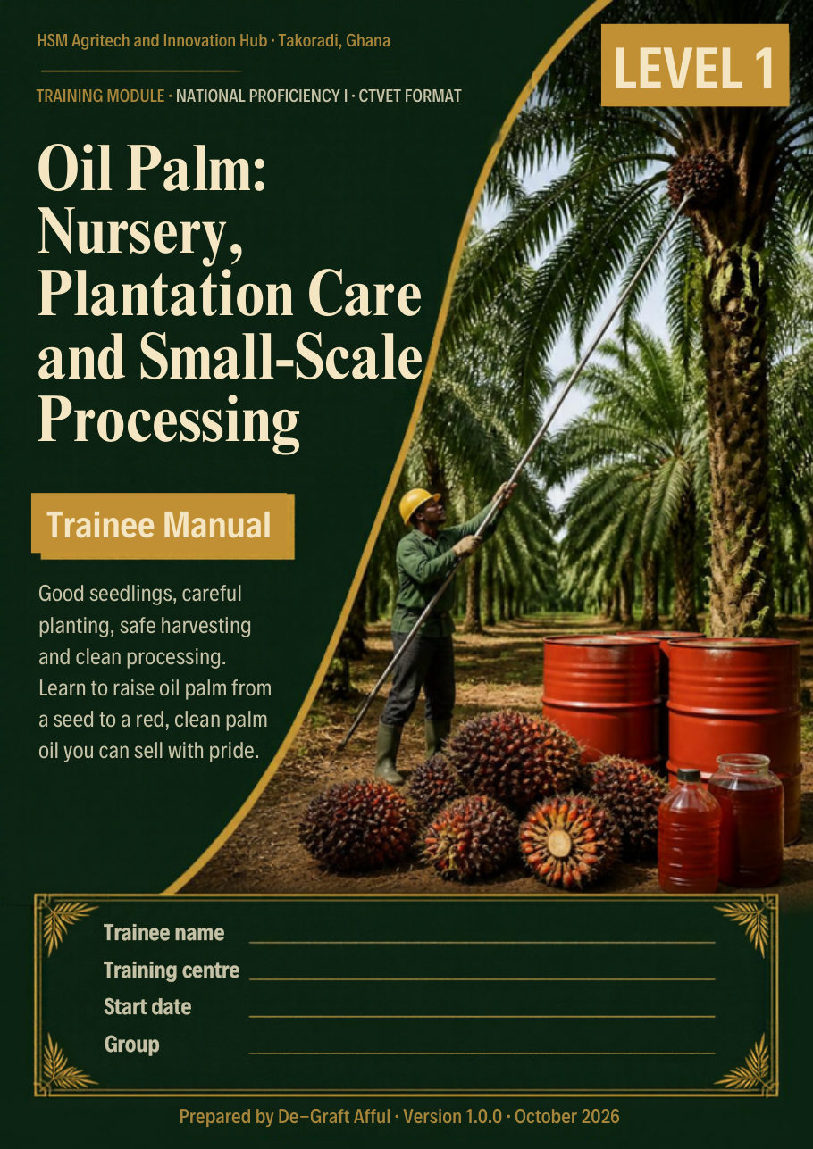 Cover of Oil Palm: Nursery, Plantation Care and Small-Scale Processing