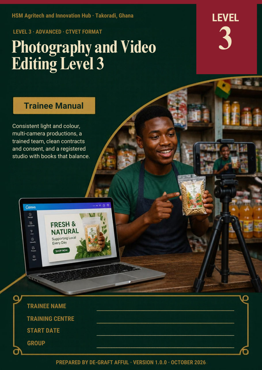 Cover of Photography and Video Editing Level 3
