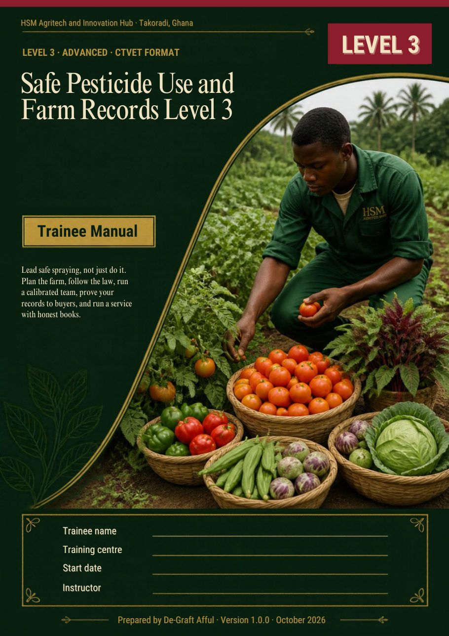 Cover of Safe Pesticide Use and Farm Records Level 3