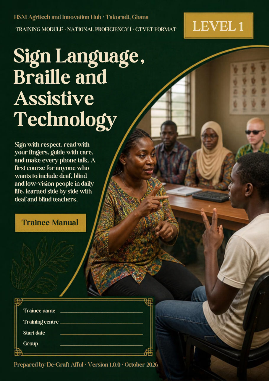 Cover of Sign Language, Braille and Assistive Technology