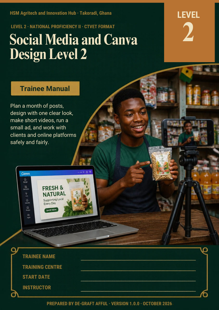 Cover of Social Media and Canva Design Level 2